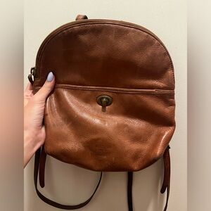 Margot Brown Leather Backpack